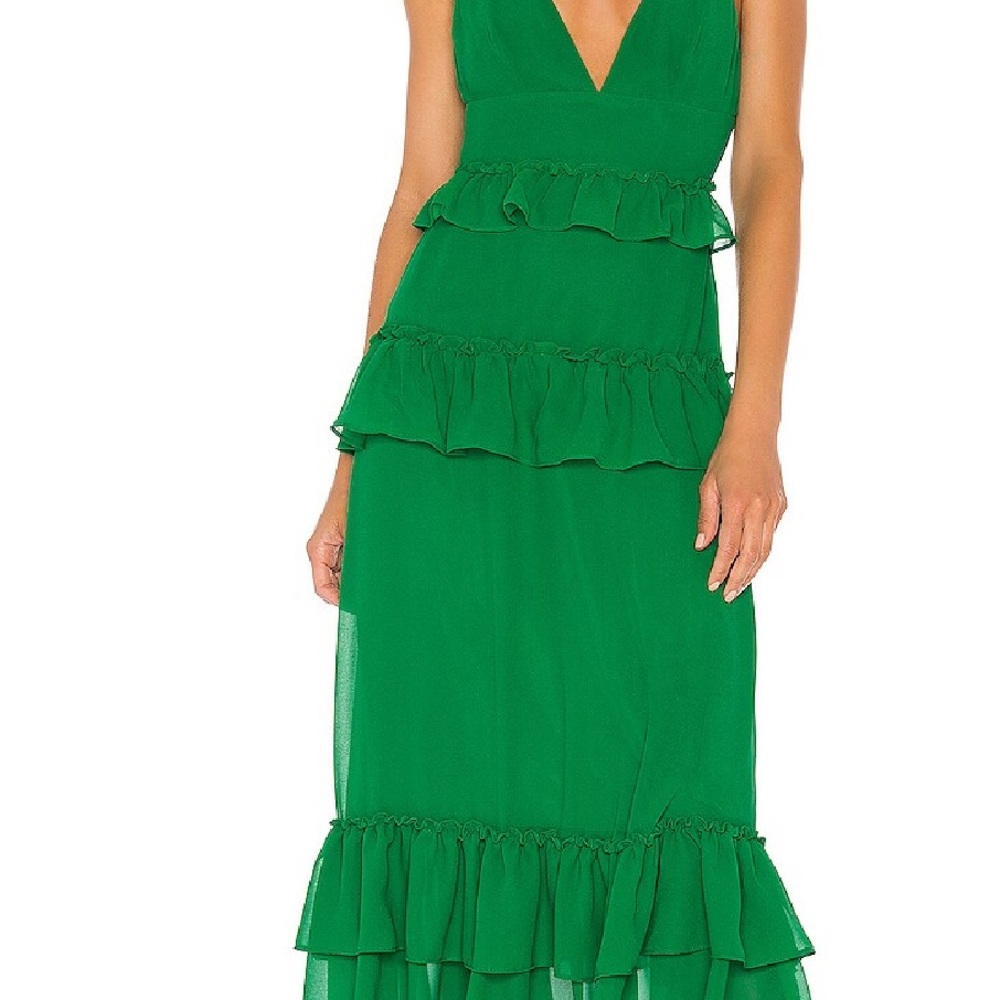 Lovers & Friends Green Maxi Dress
